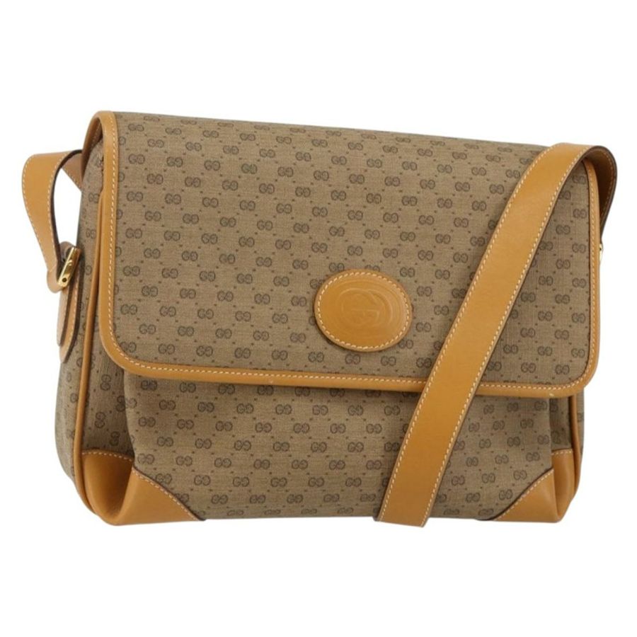 【日本直送】GUCCI Micro GG Supreme 單肩包 PVC 米色 金色 001 116 0924 正品 BA6004-0