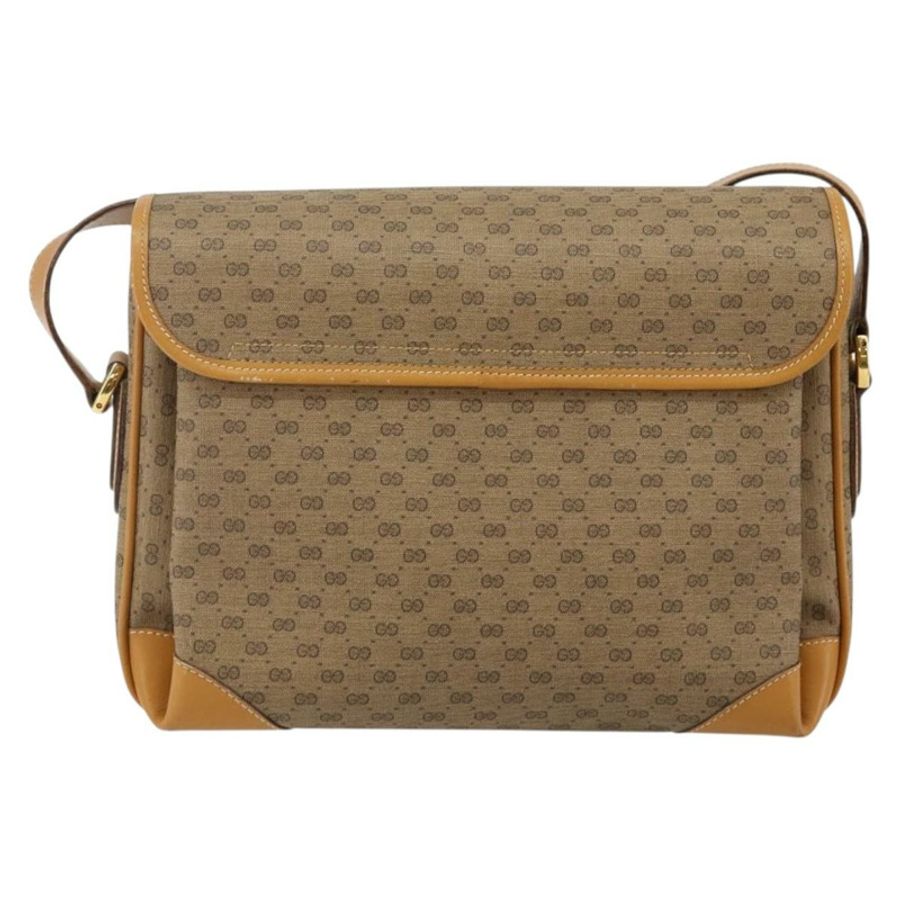 【日本直送】GUCCI Micro GG Supreme 單肩包 PVC 米色 金色 001 116 0924 正品 BA6004-1