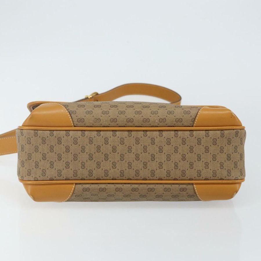 【日本直送】GUCCI Micro GG Supreme 單肩包 PVC 米色 金色 001 116 0924 正品 BA6004-4