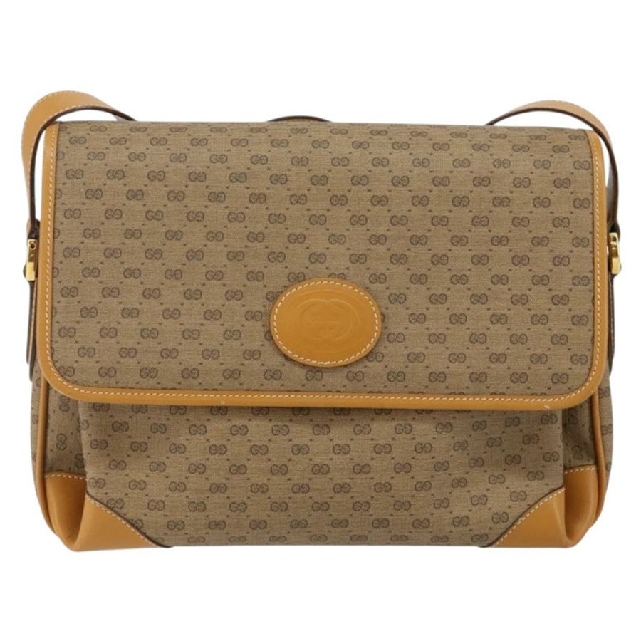 【日本直送】GUCCI Micro GG Supreme 單肩包 PVC 米色 金色 001 116 0924 正品 BA6004-12