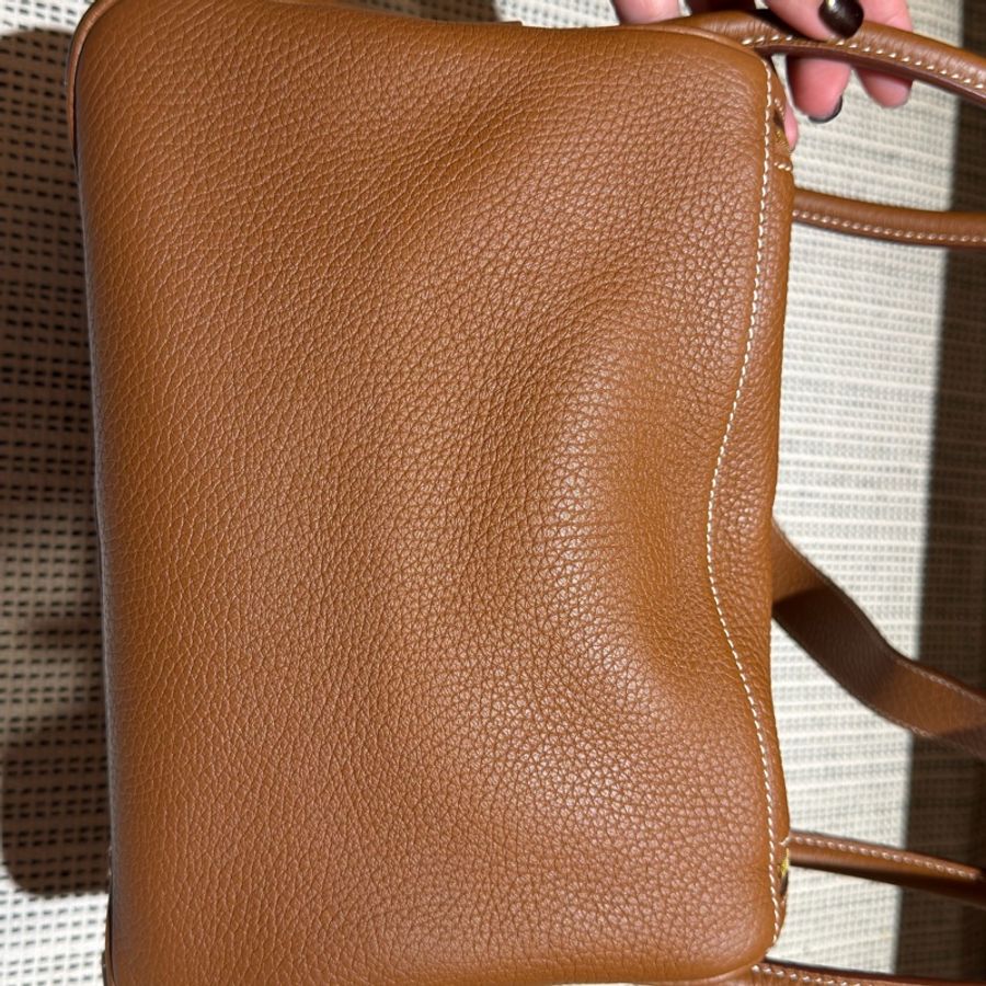 愛馬仕 Hermes Lindy 26 Taurillon Clemence皮 Gold 金棕金扣-25