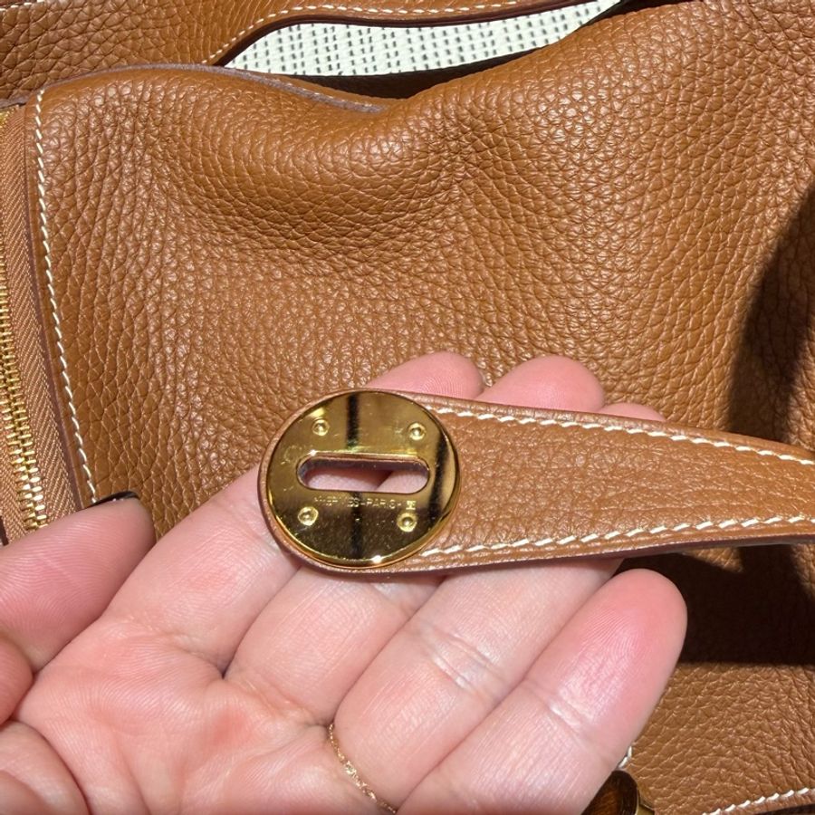 愛馬仕 Hermes Lindy 26 Taurillon Clemence皮 Gold 金棕金扣-28