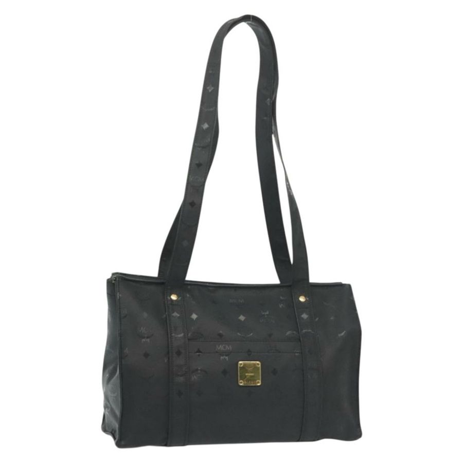 【日本直送】MCM Vicetos Logoogram 肩背包 PVC 皮革 黑色 金色 正品 141816-0