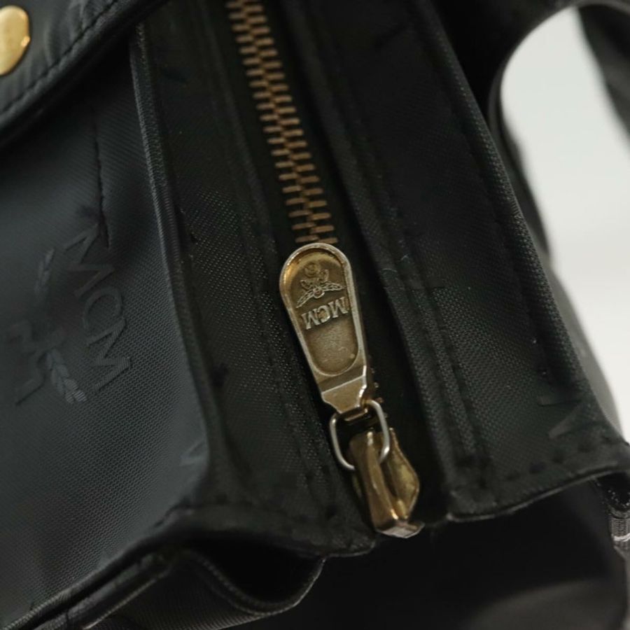 【日本直送】MCM Vicetos Logoogram 肩背包 PVC 皮革 黑色 金色 正品 141816-9