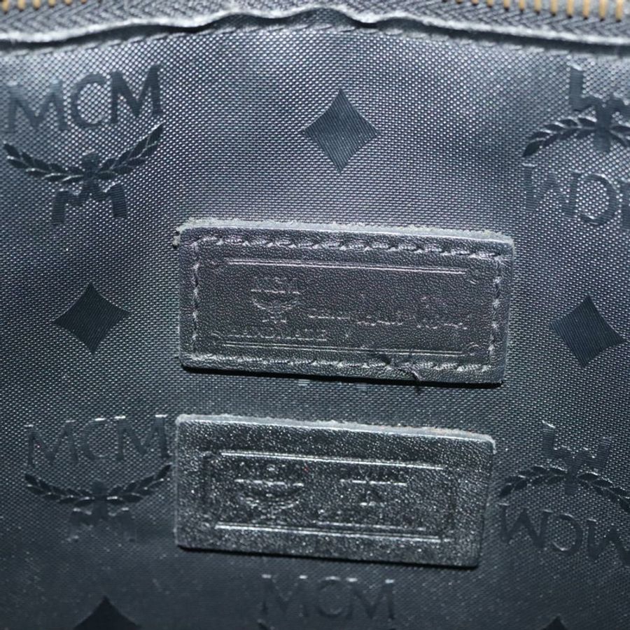 【日本直送】MCM Vicetos Logoogram 肩背包 PVC 皮革 黑色 金色 正品 141816-16