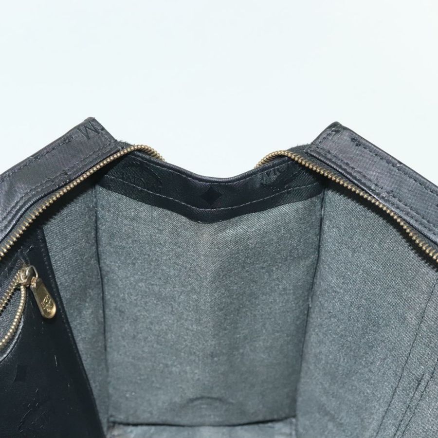 【日本直送】MCM Vicetos Logoogram 肩背包 PVC 皮革 黑色 金色 正品 141816-17