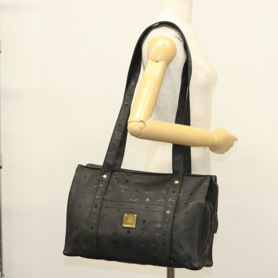 【日本直送】MCM Vicetos Logoogram 肩背包 PVC 皮革 黑色 金色 正品 141816-20