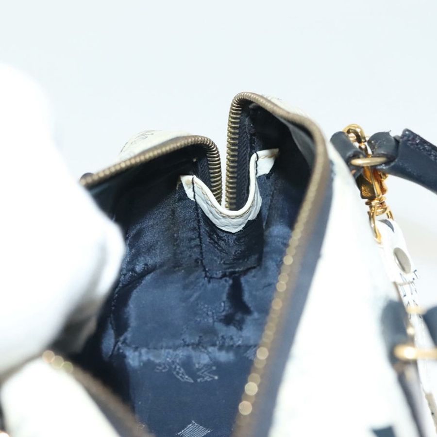 【日本直送】MCM Logoogram Vicetos 迷你手提包 PVC 兩用 白色 金色 正品 141704-19