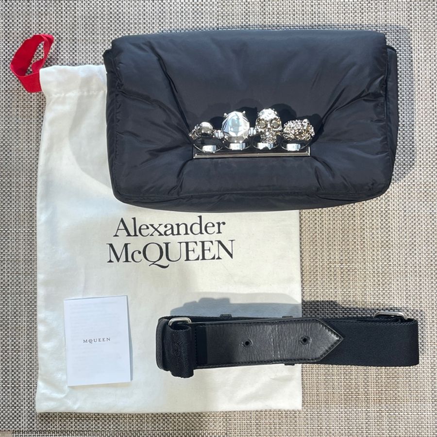 Alexander McQueen 骷顱 鑽石 手拿包 腰包-0