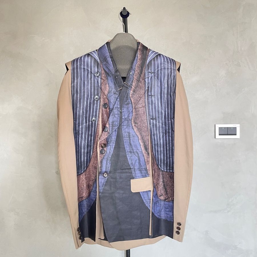 COMME des Garçons Homme Plus印花 大衣 外套-0