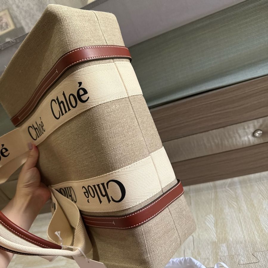 chloe woody中號托特包-7