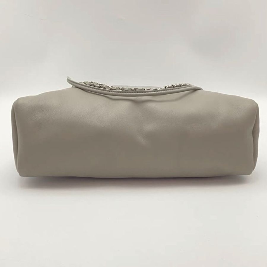 CHANEL 灰色31bag手提肩背包30*41*9 98新配件塵袋購證-2