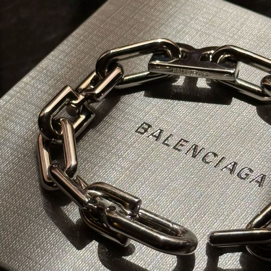 Balenciaga 巴黎世家B Chain銀手鍊-3