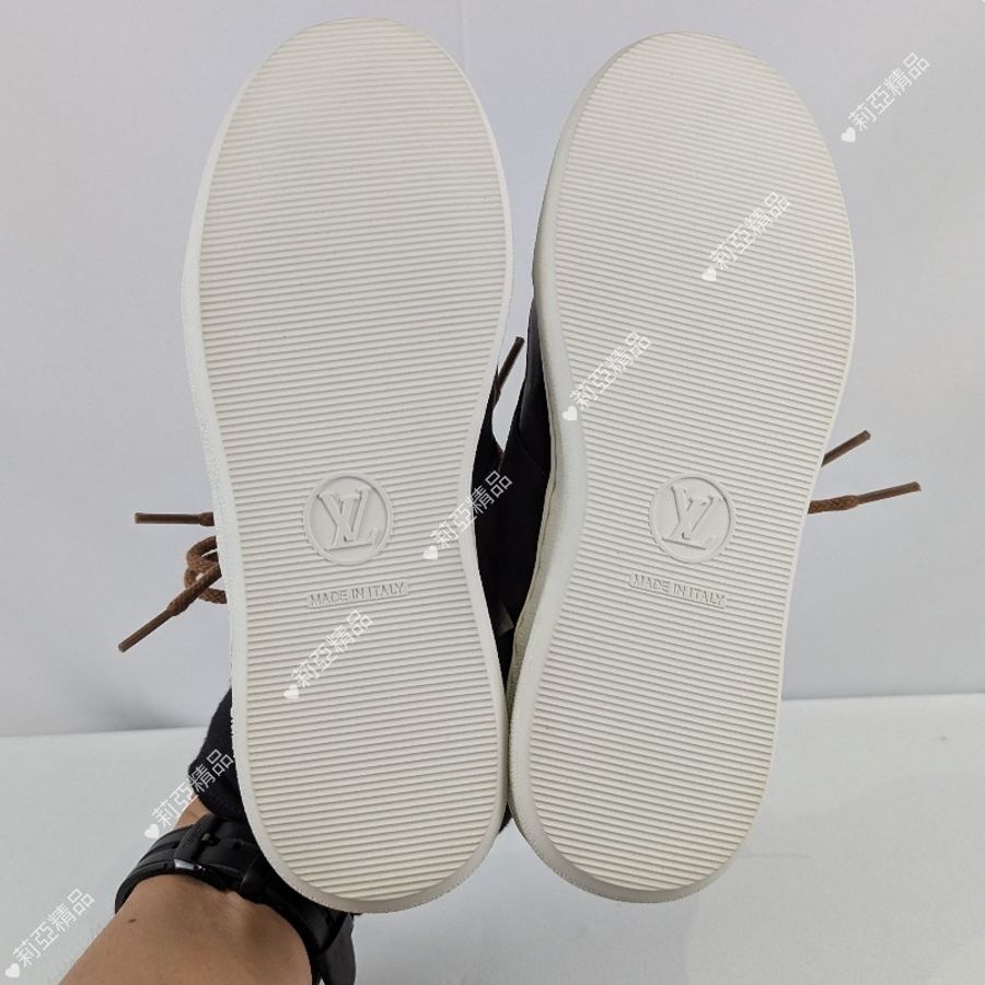 莉亞精品♡LV 老花拼色德訓鞋 尺碼35.5 全新閒置-7