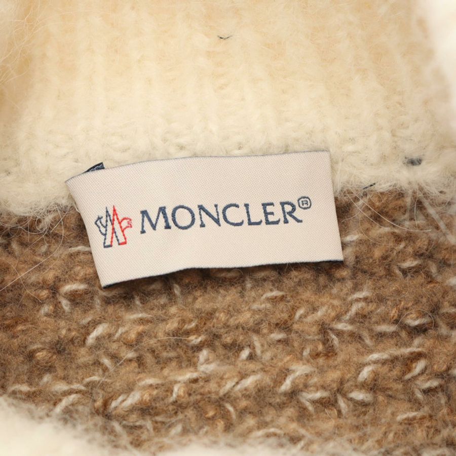 MONCLER GENIUS 2 1952 LUPETTO 羊毛羊絨開襟衫 米白色 #XS 二手女款-2