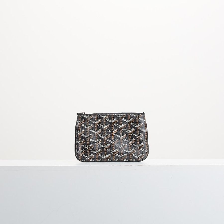 二手Goyard Mini Pouch 一字拉鍊零錢包-0