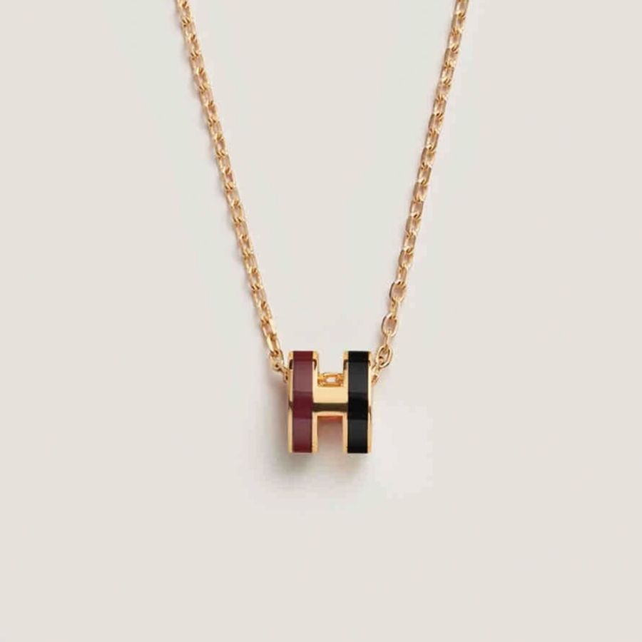 Hermes Mini Pop h 新款拼色頸鏈-0