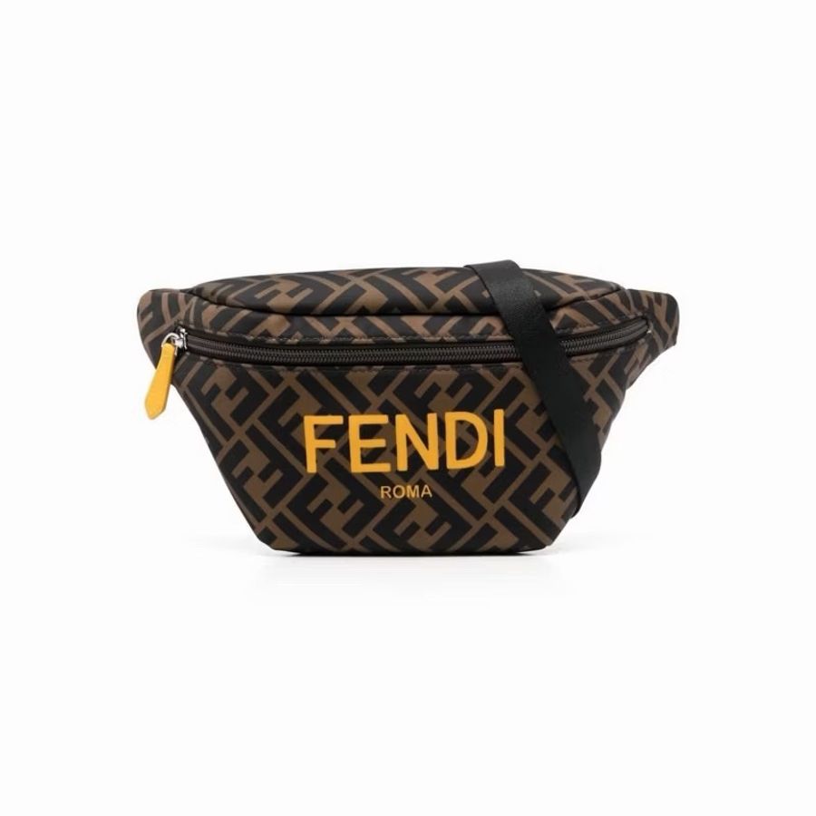 全新正品 Fendi 經典老花滿版logo腰包-3