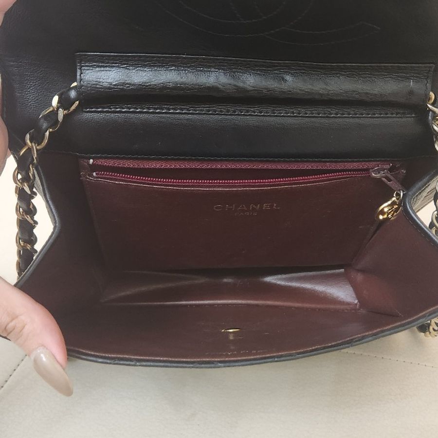 Chanel Vintage 翻蓋側背包 小書包 22cm-10