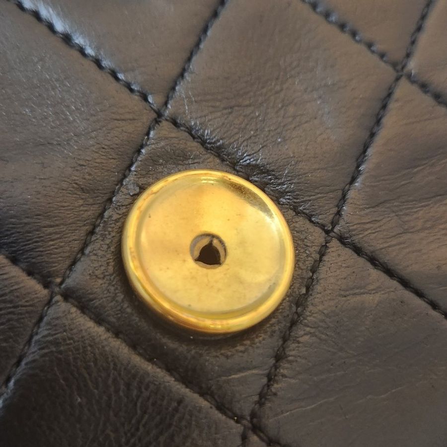 Chanel Vintage 翻蓋側背包 小書包 22cm-13