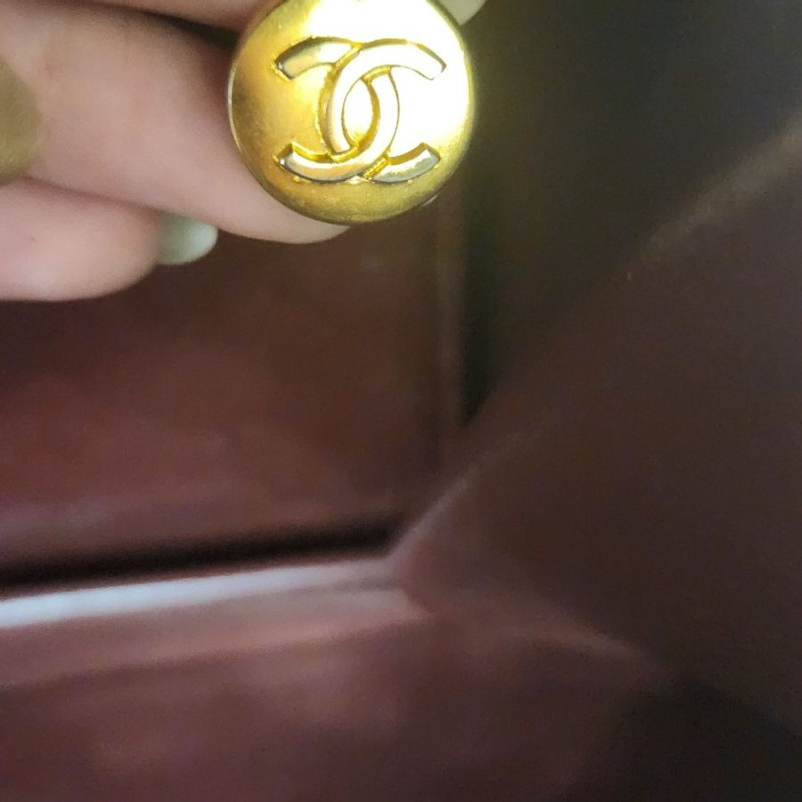 Chanel Vintage 翻蓋側背包 小書包 22cm-24