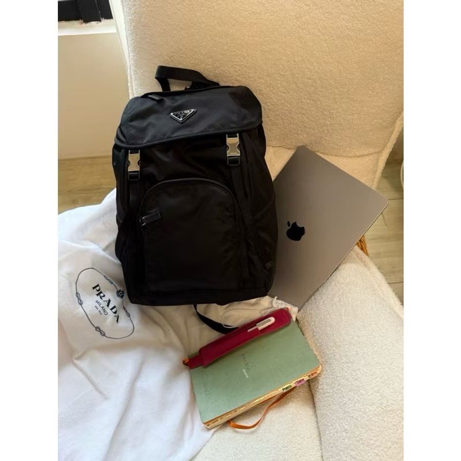 【PRADA】SEA BEYOND Re-Nylon 黑色後背包｜全新品｜附原包裝、防塵袋、保卡-0