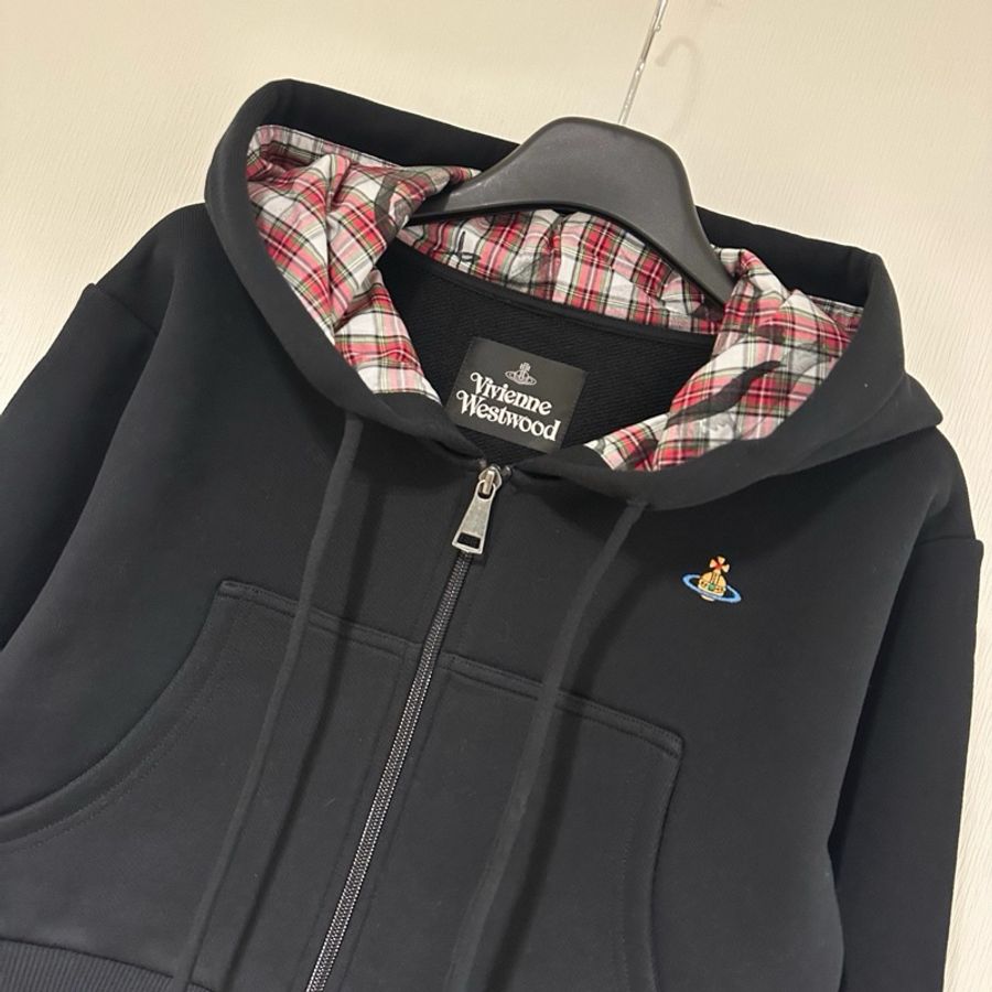 Vivienne Westwood 西太后 短款 連帽衛衣 黑XS M，淺灰 S M-1
