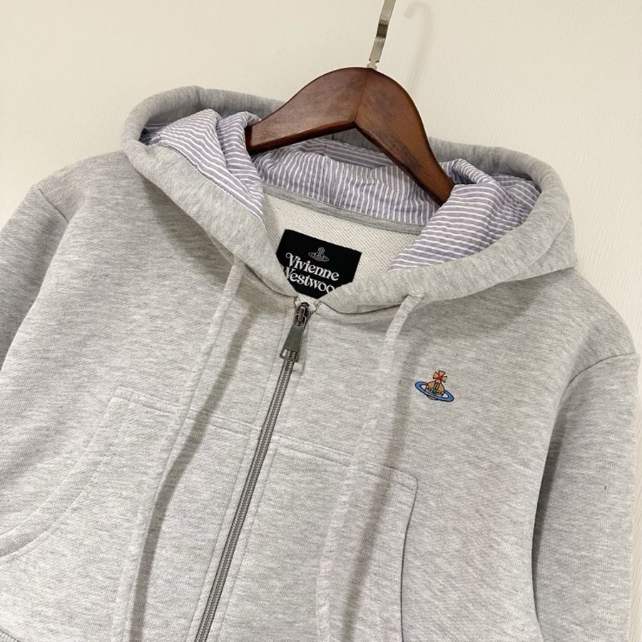 Vivienne Westwood 西太后 短款 連帽衛衣 黑XS M，淺灰 S M-5