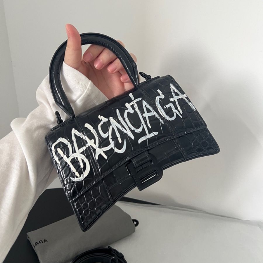 Balenciaga 巴黎世家 黑色塗鴉沙漏包🖤-3