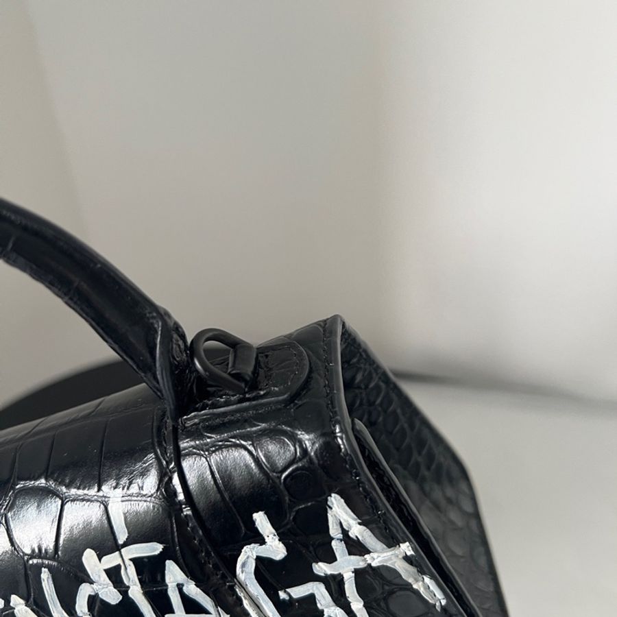 Balenciaga 巴黎世家 黑色塗鴉沙漏包🖤-9