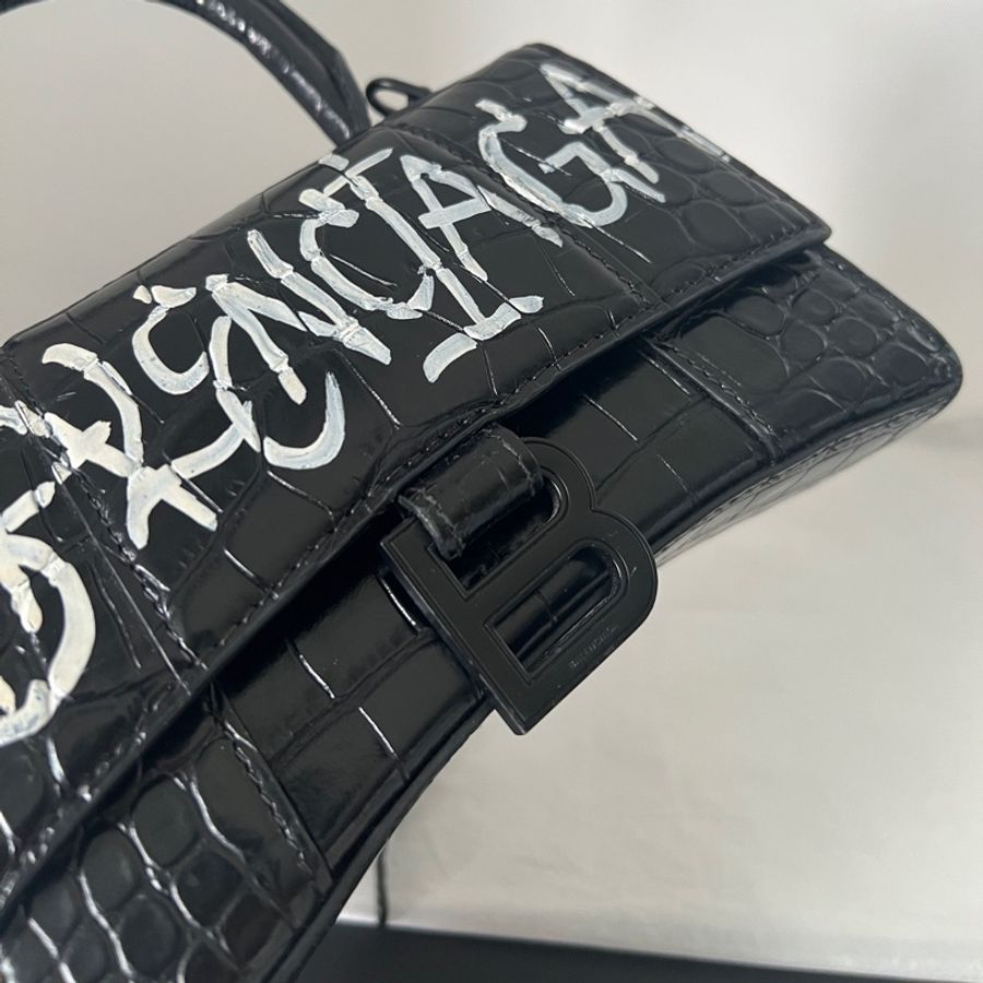 Balenciaga 巴黎世家 黑色塗鴉沙漏包🖤-10