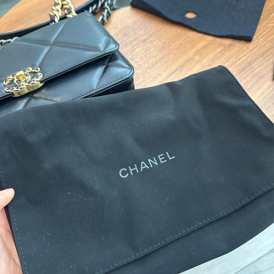Chanel香奈兒新款19 woc 鏈條皮夾‼️專櫃目前149100不是舊款磁吸釦-20
