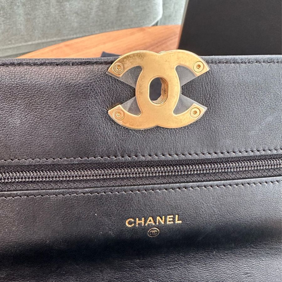 Chanel香奈兒新款19 woc 鏈條皮夾‼️專櫃目前149100不是舊款磁吸釦-23
