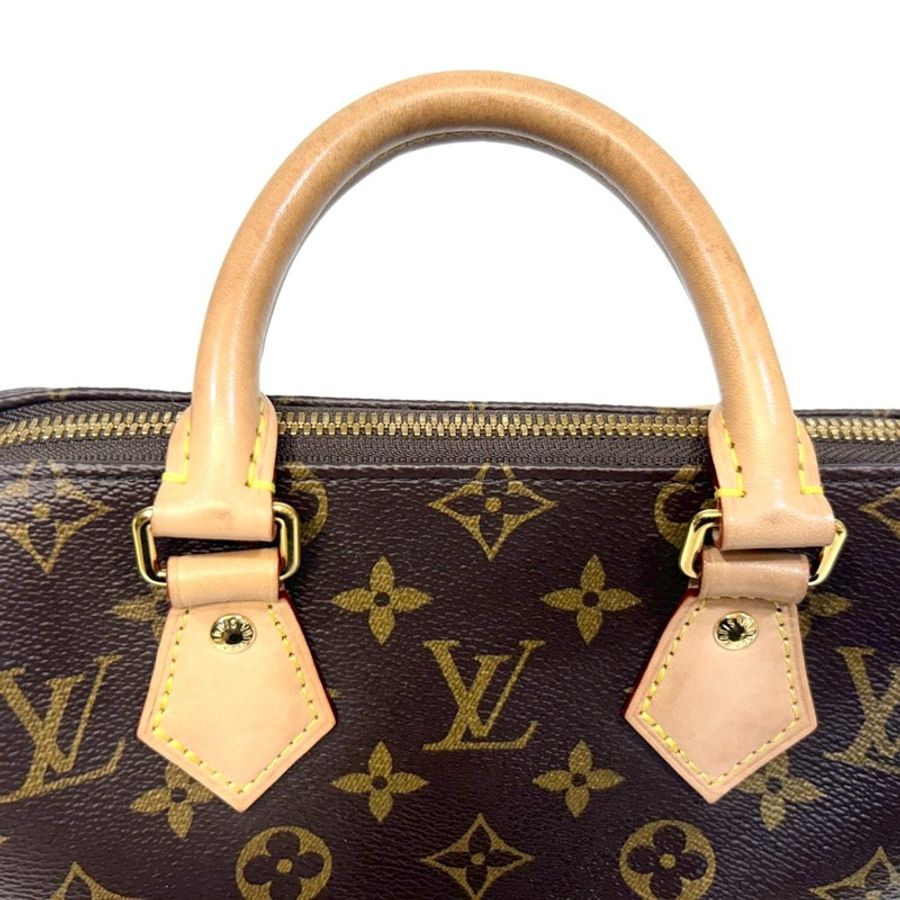 LV原花奶茶寬背帶紅內Speedy20波士頓包M46222-9