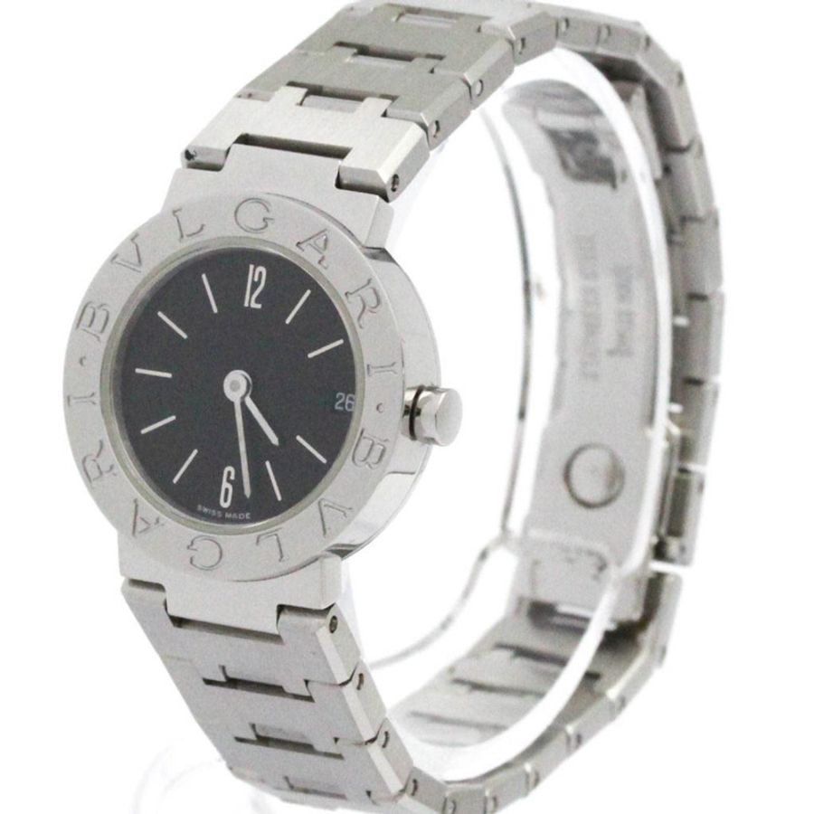 BVLGARI BVLGARI-BVLGARI 鋼石英女錶 BB23SS 拋光-1