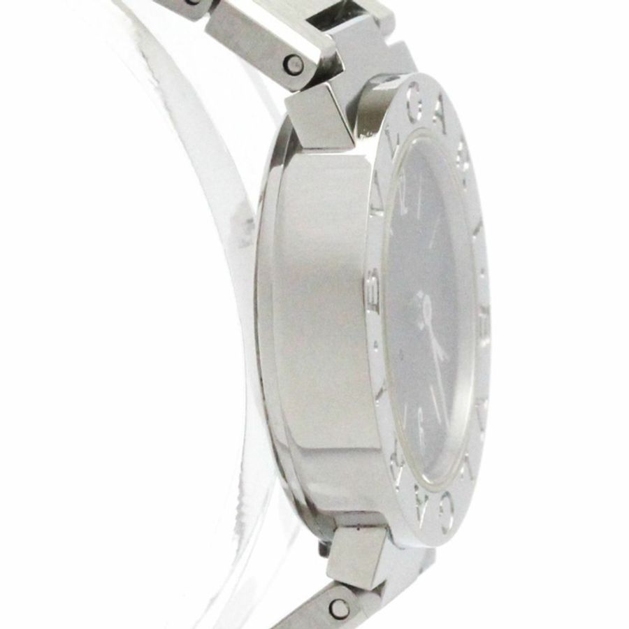 BVLGARI BVLGARI-BVLGARI 鋼石英女錶 BB23SS 拋光-7