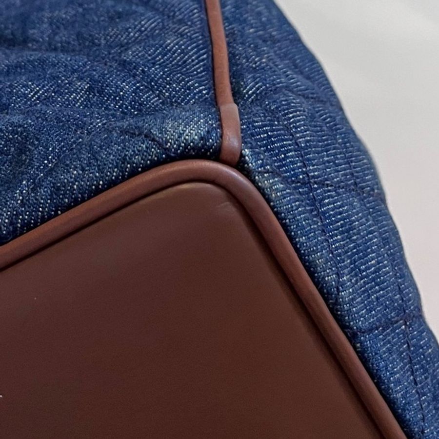 chanel 香奈兒 Vintage denim 丹寧 牛仔 水桶包 斜背包 肩背包 牛仔包 手提包 側背包-28