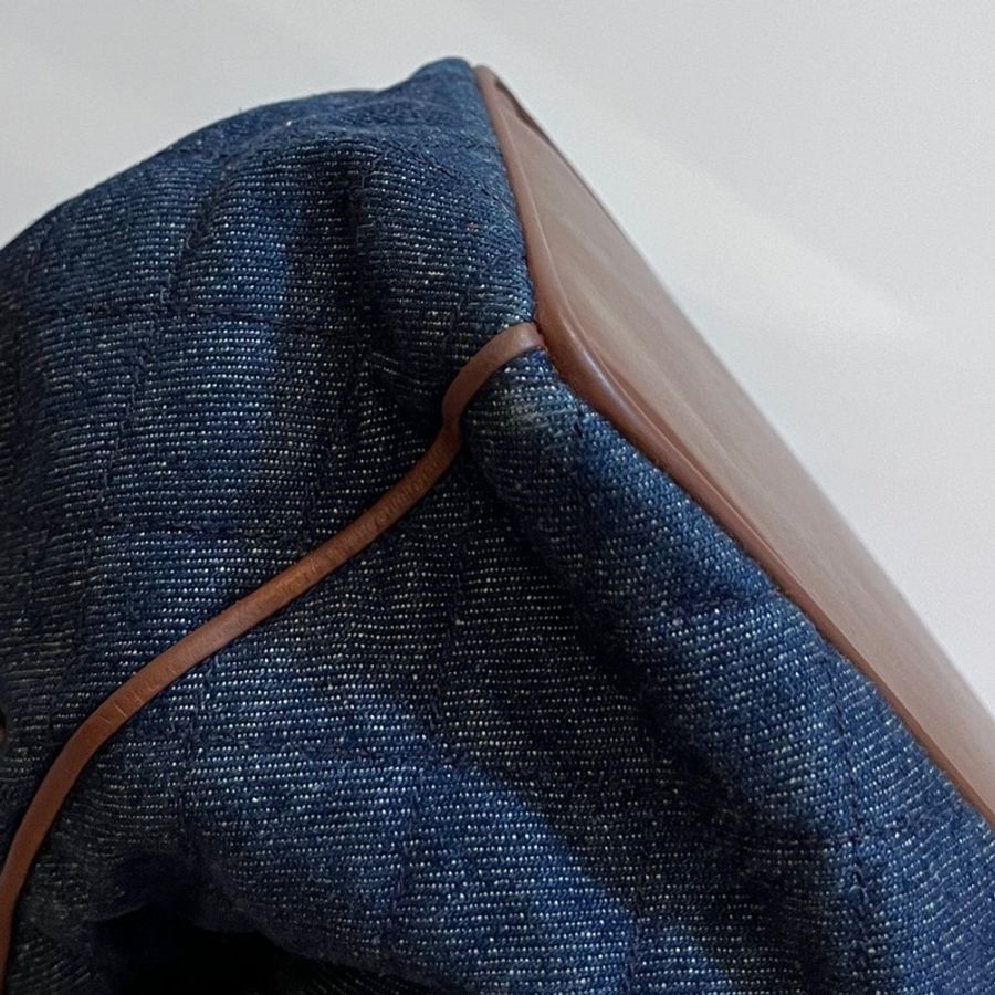 chanel 香奈兒 Vintage denim 丹寧 牛仔 水桶包 斜背包 肩背包 牛仔包 手提包 側背包-29