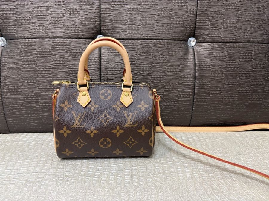 LV 原花 Nano Speedy 波士頓斜背包M61252-0