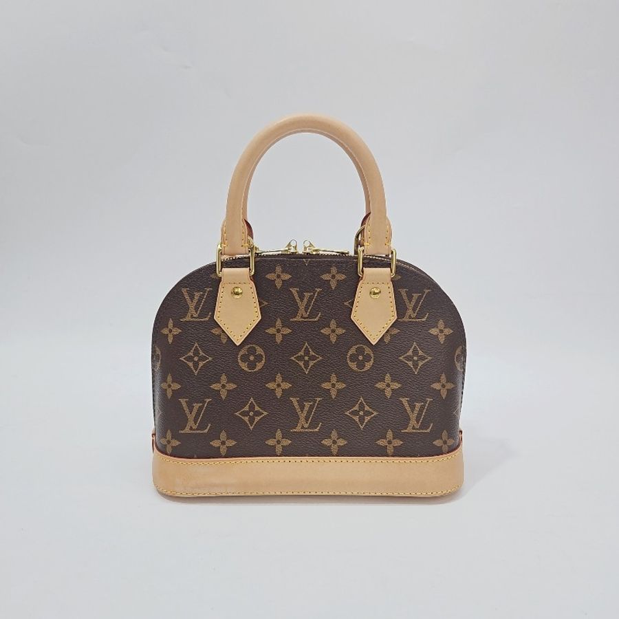 lv 原花金釦Alma BB 手袋斜背包-1
