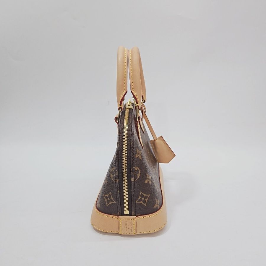 lv 原花金釦Alma BB 手袋斜背包-2