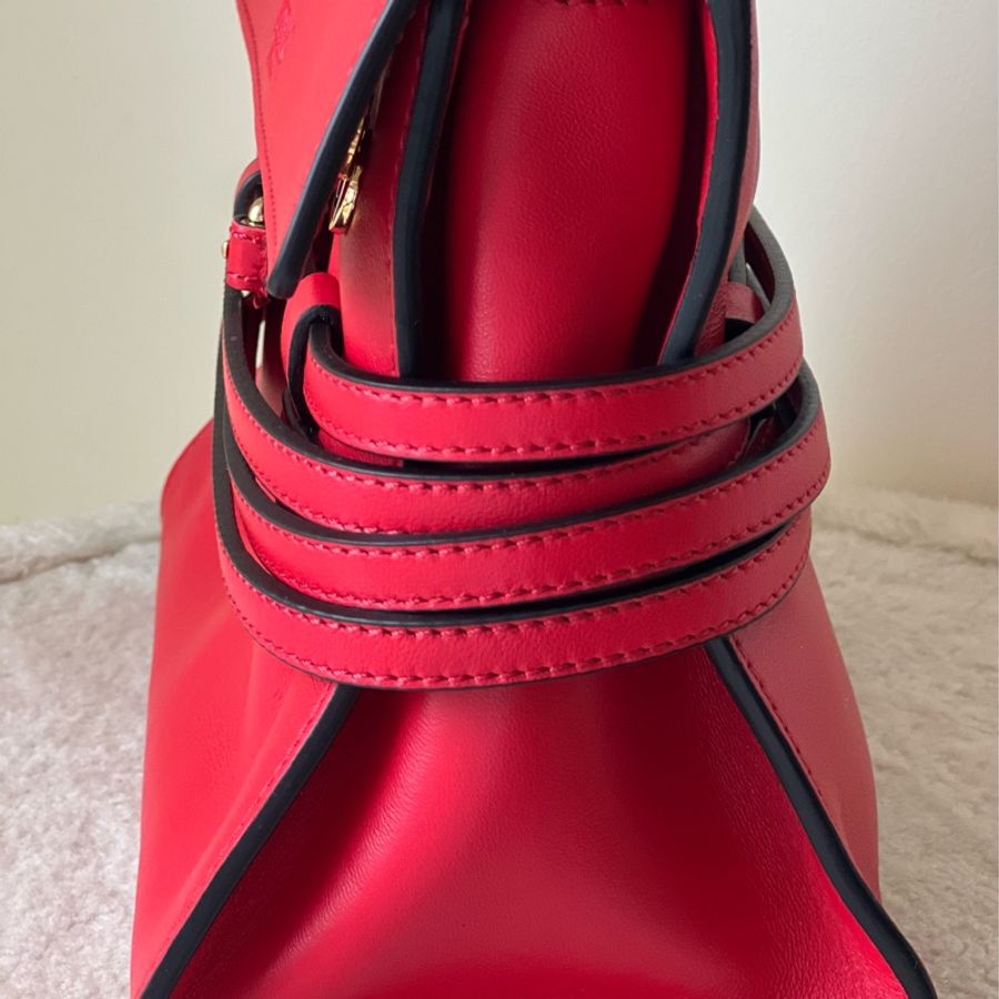 Moschino Tie me bag 肩背手提兩用包(絕美紅)-8