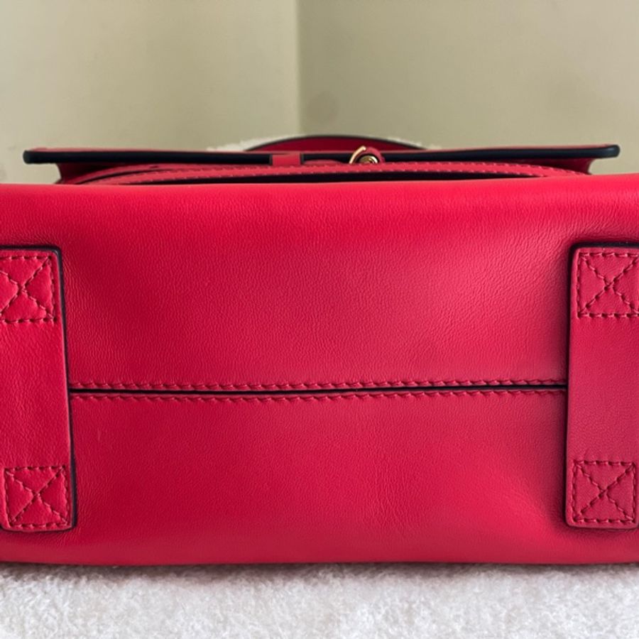 Moschino Tie me bag 肩背手提兩用包(絕美紅)-12