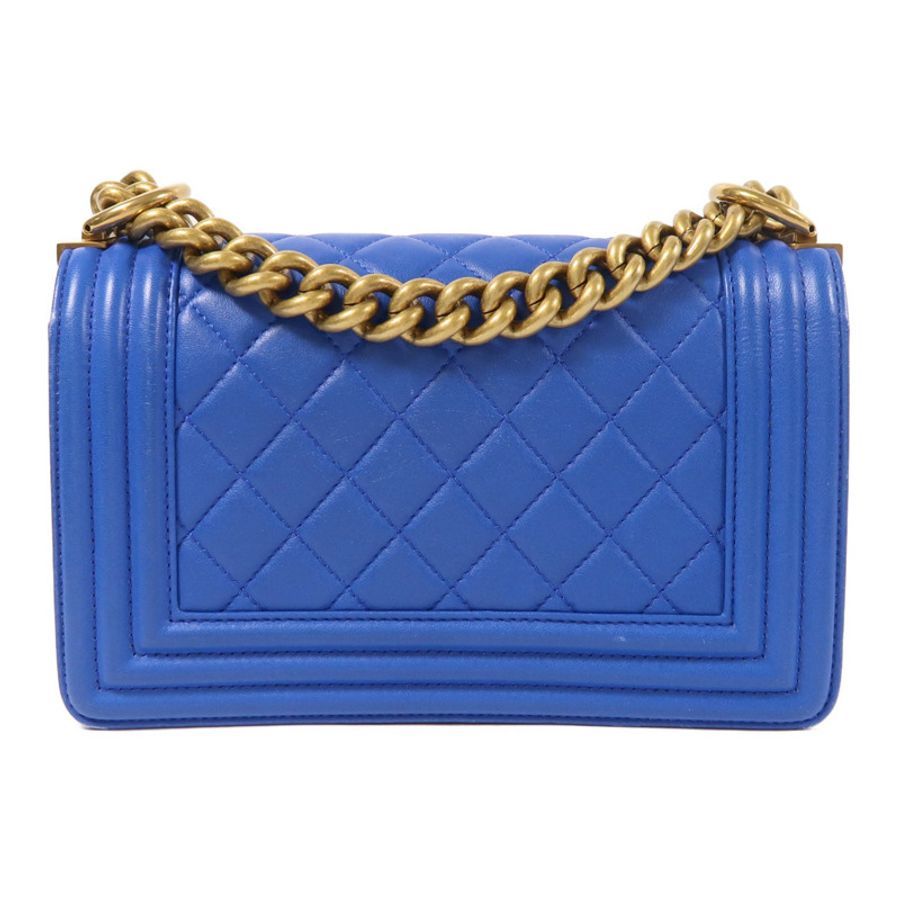CHANEL 【激減優惠】羊皮皮革Boy 20金扣鏈帶肩背袋-1