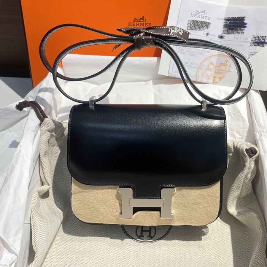 閑置未使用Hermes 康康mini 19 box皮-7