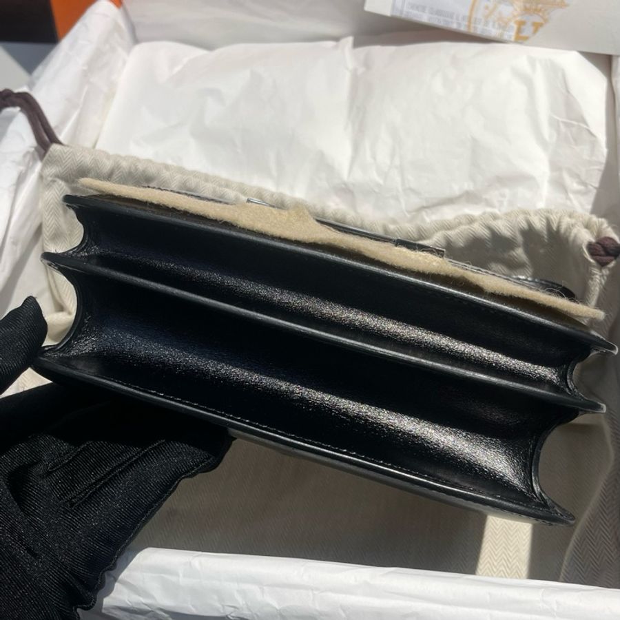 閑置未使用Hermes 康康mini 19 box皮-9