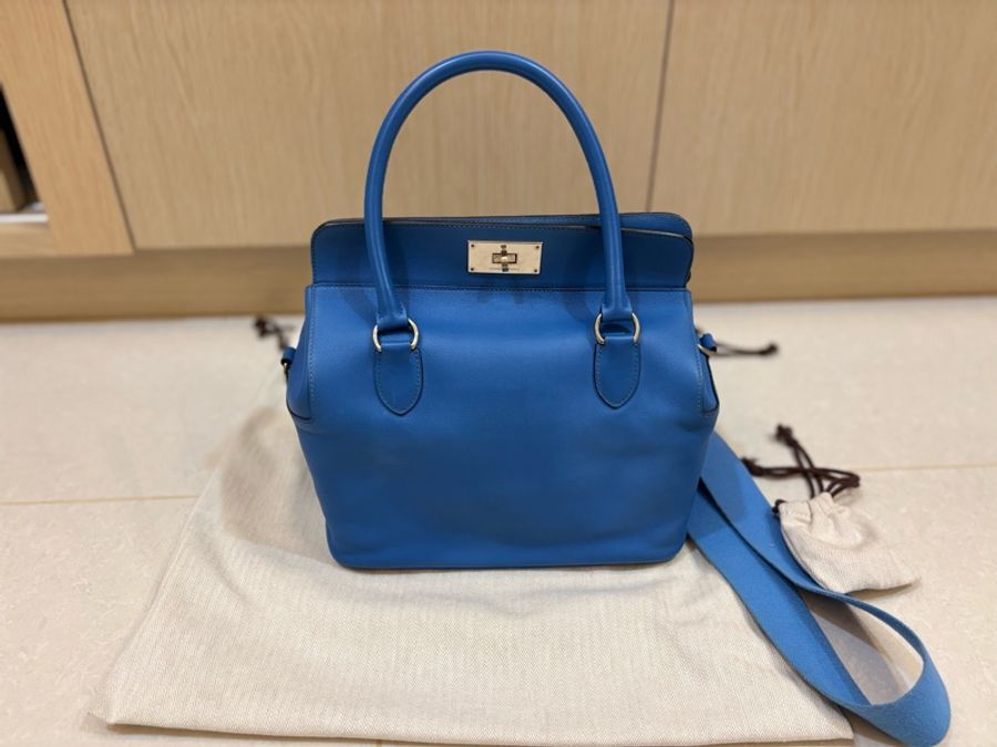 Hermes 愛馬仕 toolbox 26 牛奶盒子 銀扣 swift皮-0