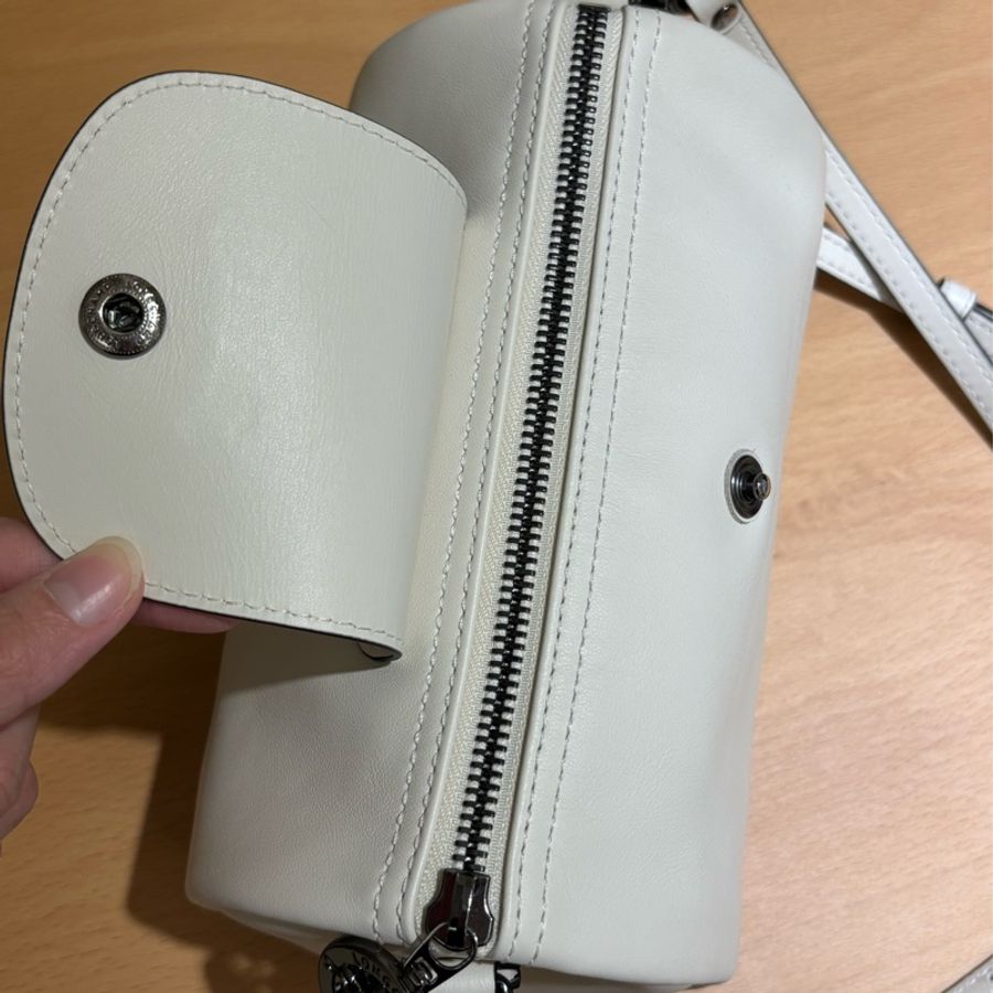 Longchamp Le Pliage Xtra 圓筒包 白-9