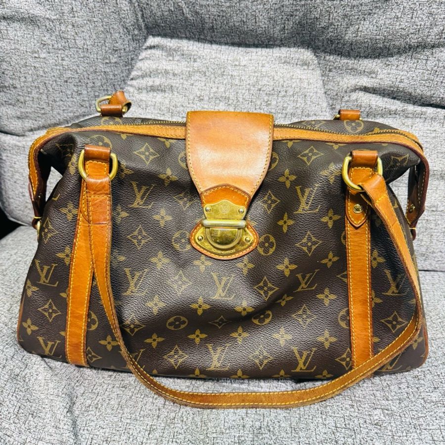 LV Stresa Monogram手提包/托特包/單肩包-4