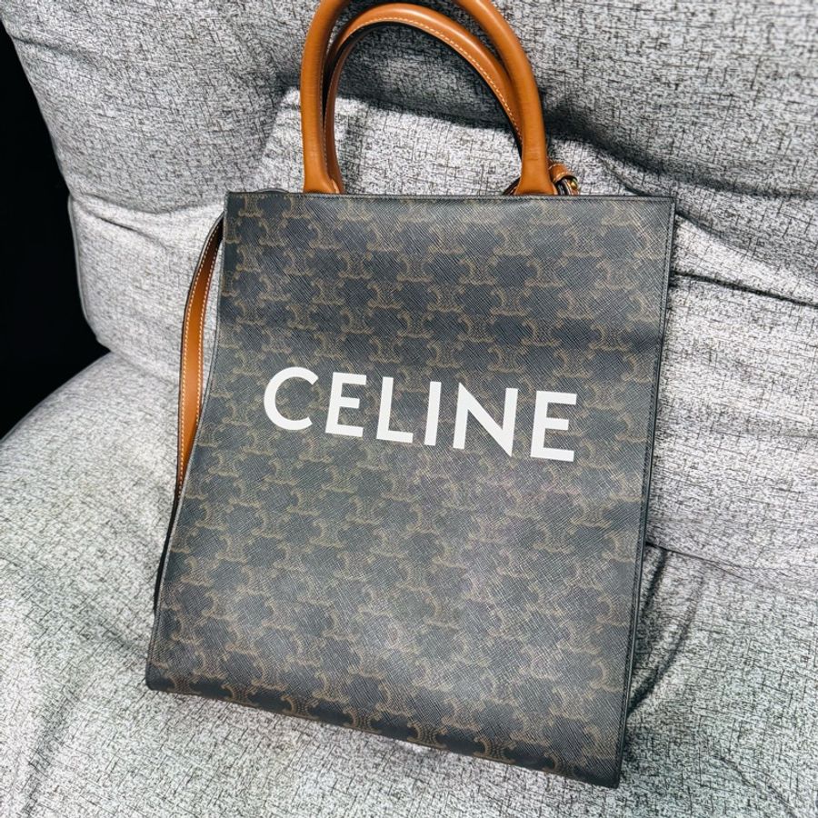 Celine cabas琴譜包/老花凱旋門-5